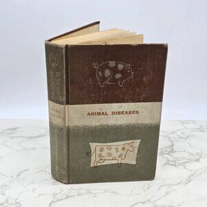 Vintage Animal Disease Yearbook of Agriculture 1956 Farming USDA Biology Science